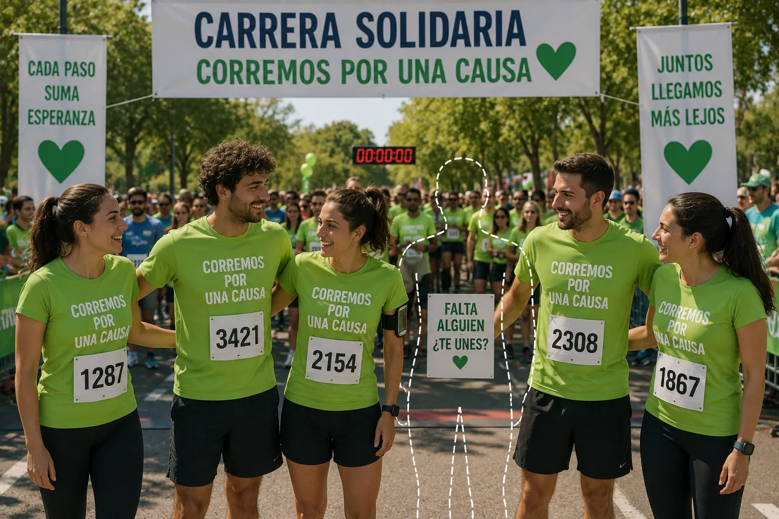 Carrera solidaria en el Parque del Alamillo