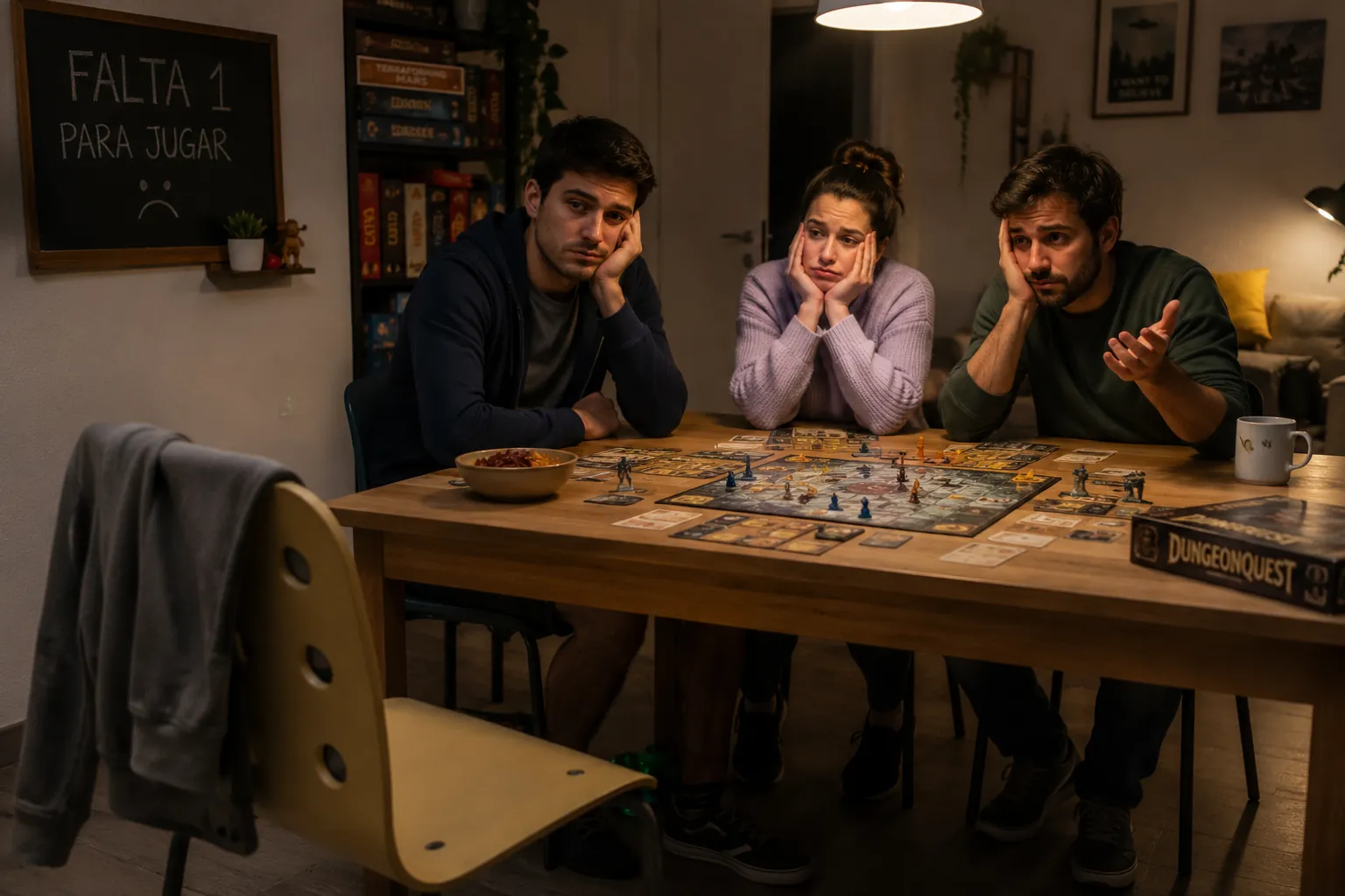 Partida de juegos de mesa en Sevilla
