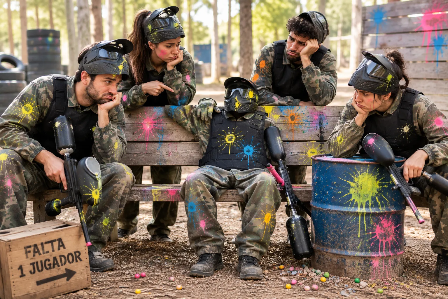 Sesión de paintball en Sevilla
