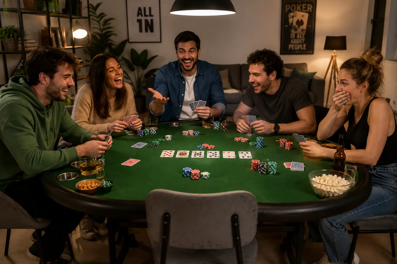 Timba de póker en Sevilla